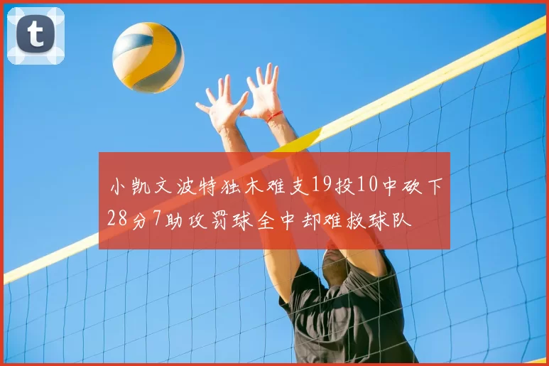 小凯文波特独木难支19投10中砍下28分7助攻罚球全中却难救球队