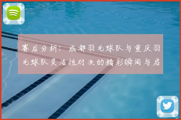 赛后分析：成都羽毛球队与重庆羽毛球队灵活性对决的精彩瞬间与启示