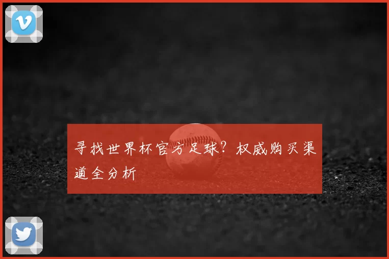 寻找世界杯官方足球？权威购买渠道全分析